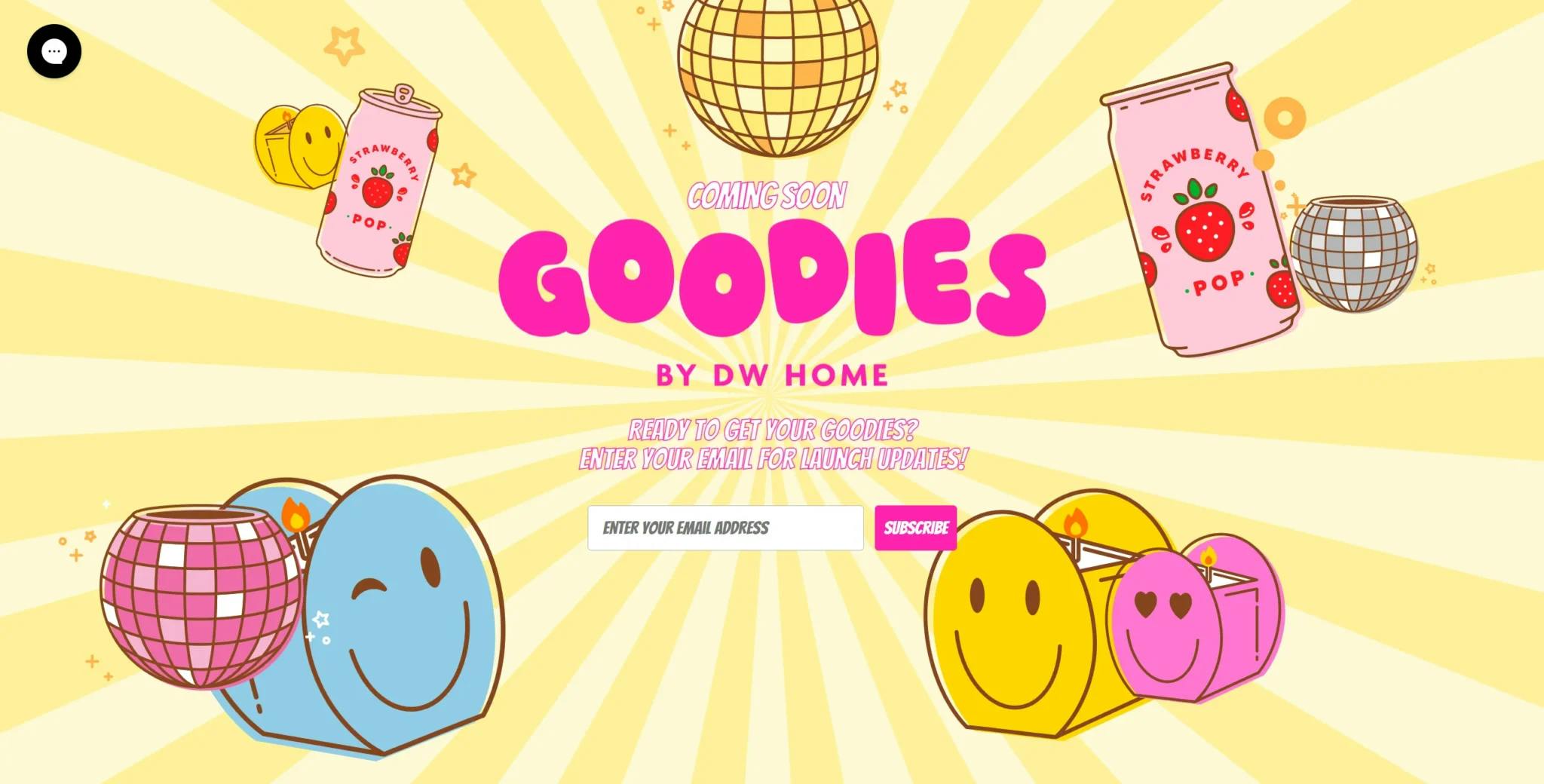 DW Home Goodies landing page